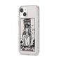 King of Swords Monochrome iPhone 14 Clear Tough Case Starlight Angled Image
