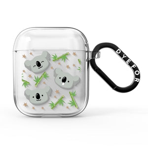 Koala Faces with Transparent Background AirPods Case