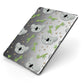 Koala Faces with Transparent Background Apple iPad Case on Grey iPad Side View