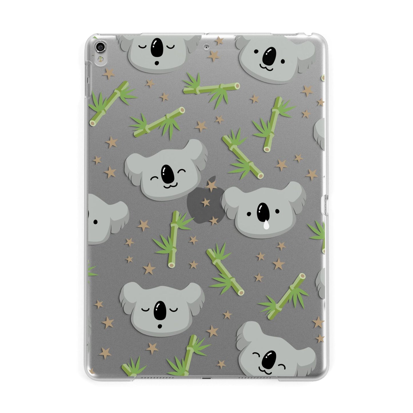 Koala Faces with Transparent Background Apple iPad Silver Case