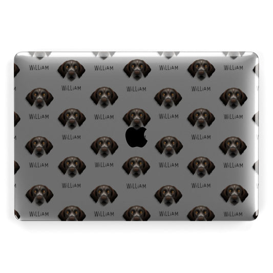 Korthals Griffon Icon with Name Apple MacBook Case