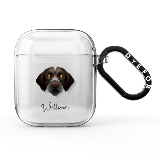 Korthals Griffon Personalised AirPods Clear Case