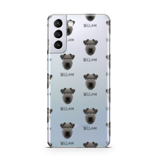 Lakeland Terrier Icon with Name Samsung S21 Plus Phone Case