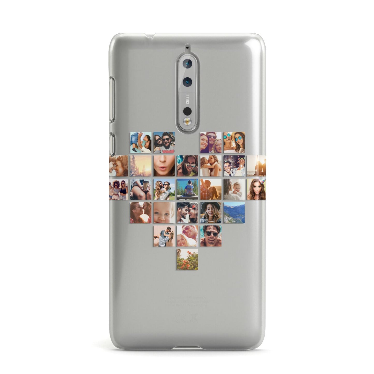 Large Heart Photo Montage Upload Nokia Case