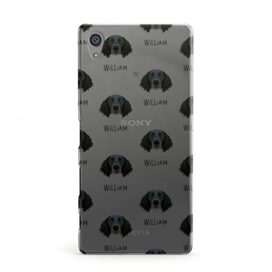 Large Munsterlander Icon with Name Sony Xperia Case