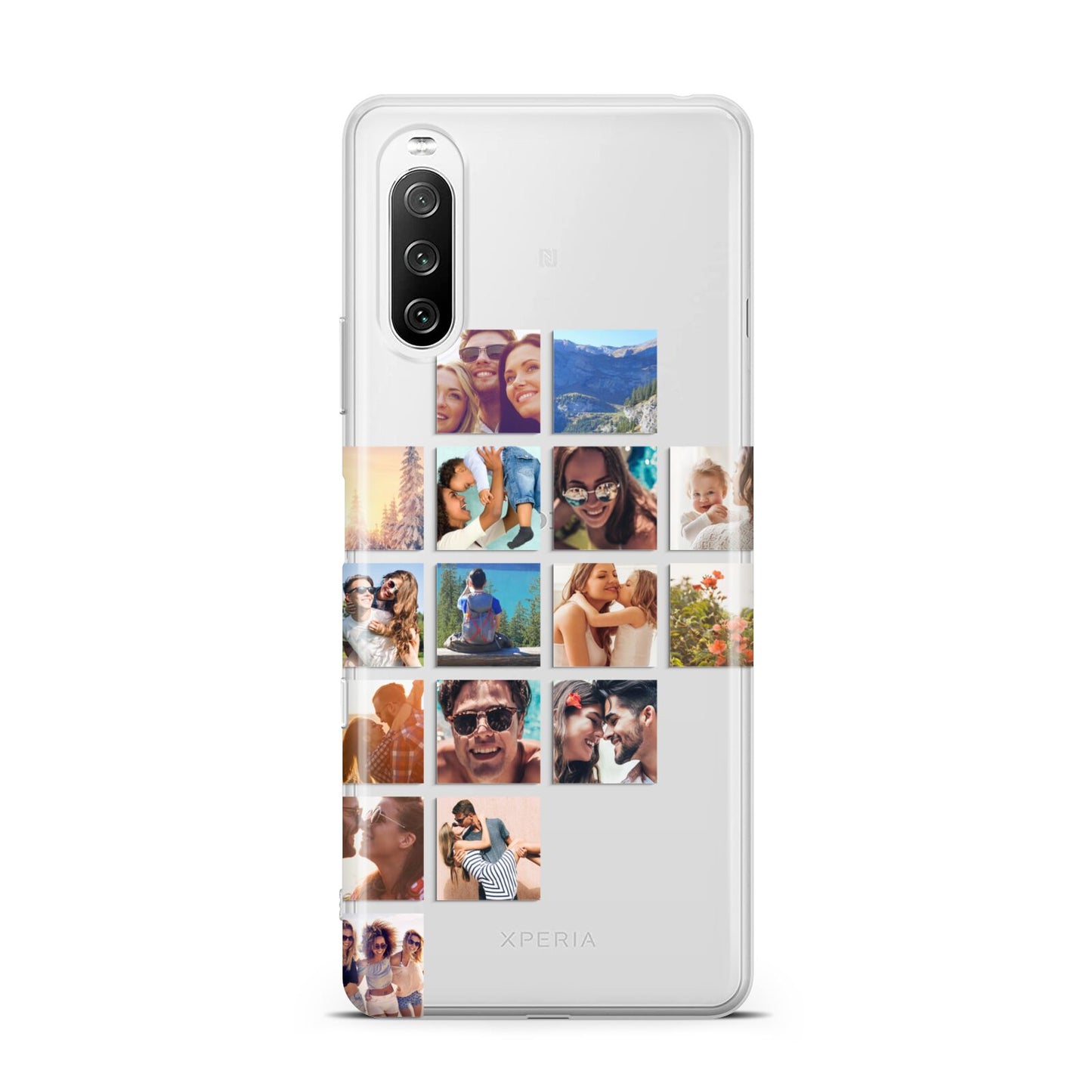 Left Diagonal Photo Montage Upload Sony Xperia 10 III Case