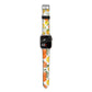 Lemons and Oranges Apple Watch Strap Size 38mm with Silver Hardware