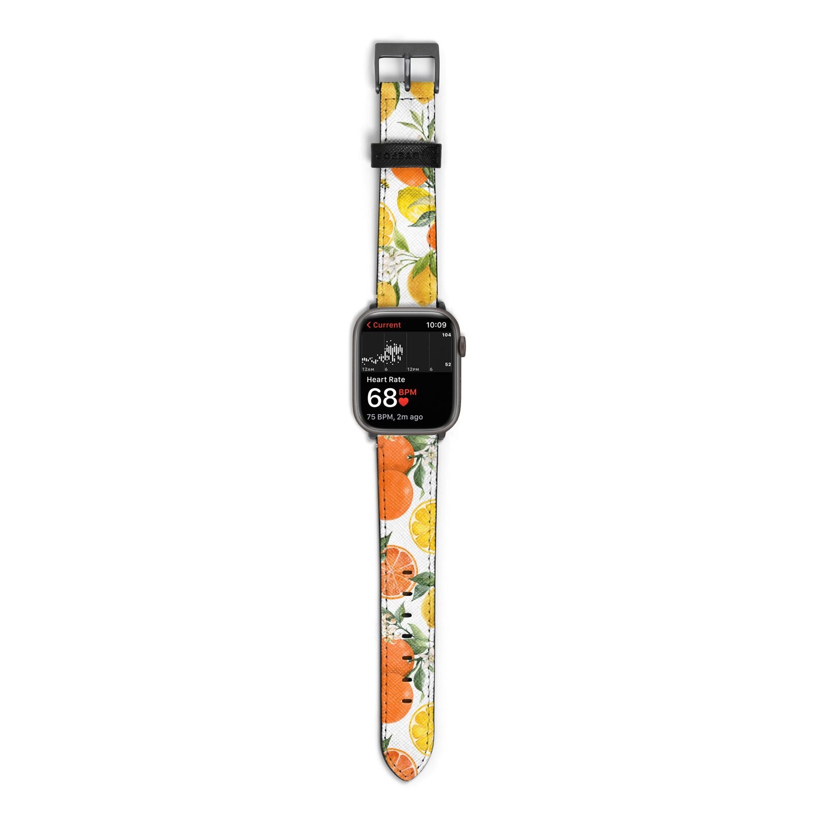 Lemons and Oranges Apple Watch Strap Size 38mm with Space Grey Hardware