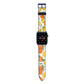 Lemons and Oranges Apple Watch Strap with Blue Hardware