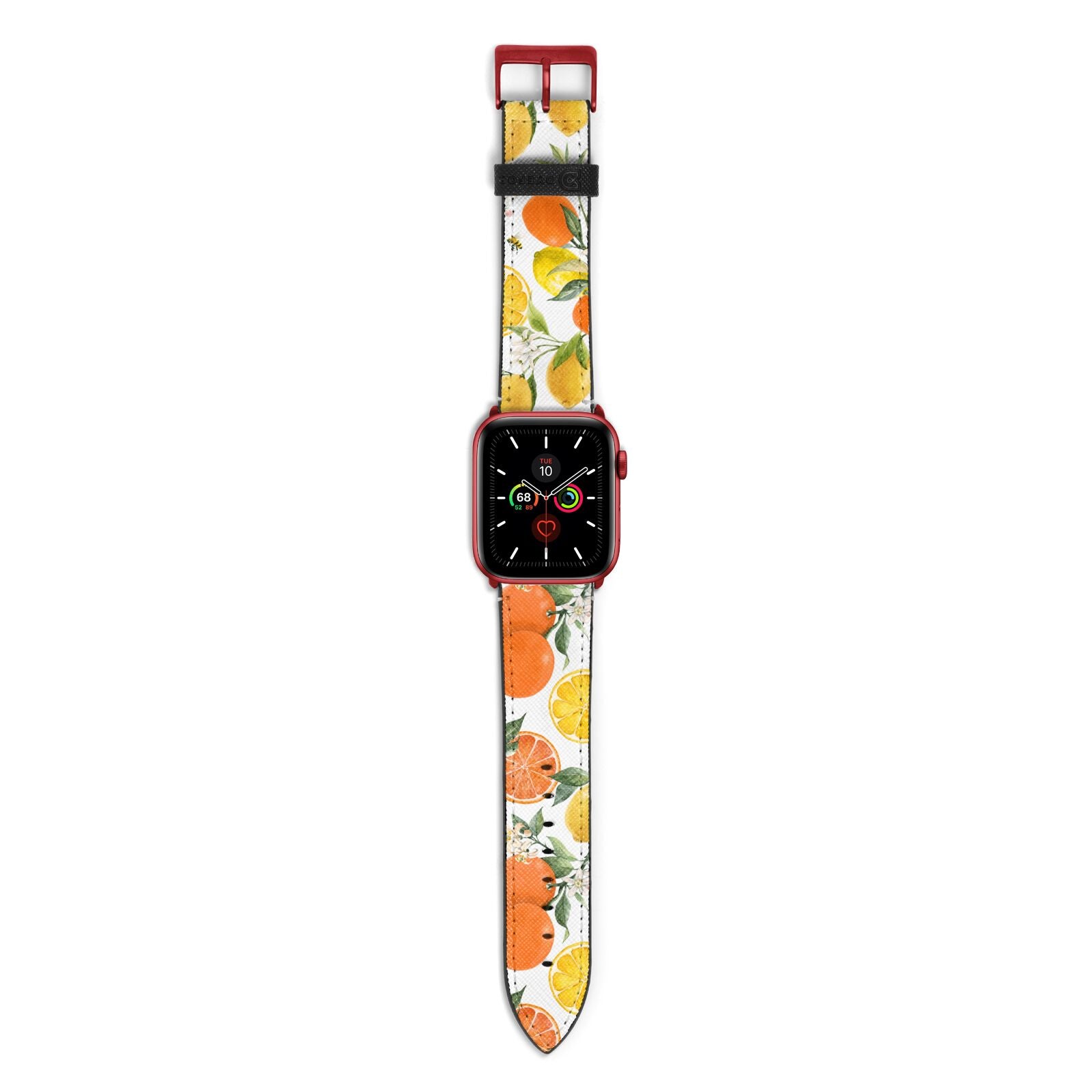 Lemons and Oranges Apple Watch Strap with Red Hardware
