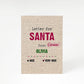 Letters to Santa Personalised A5 Greetings Card