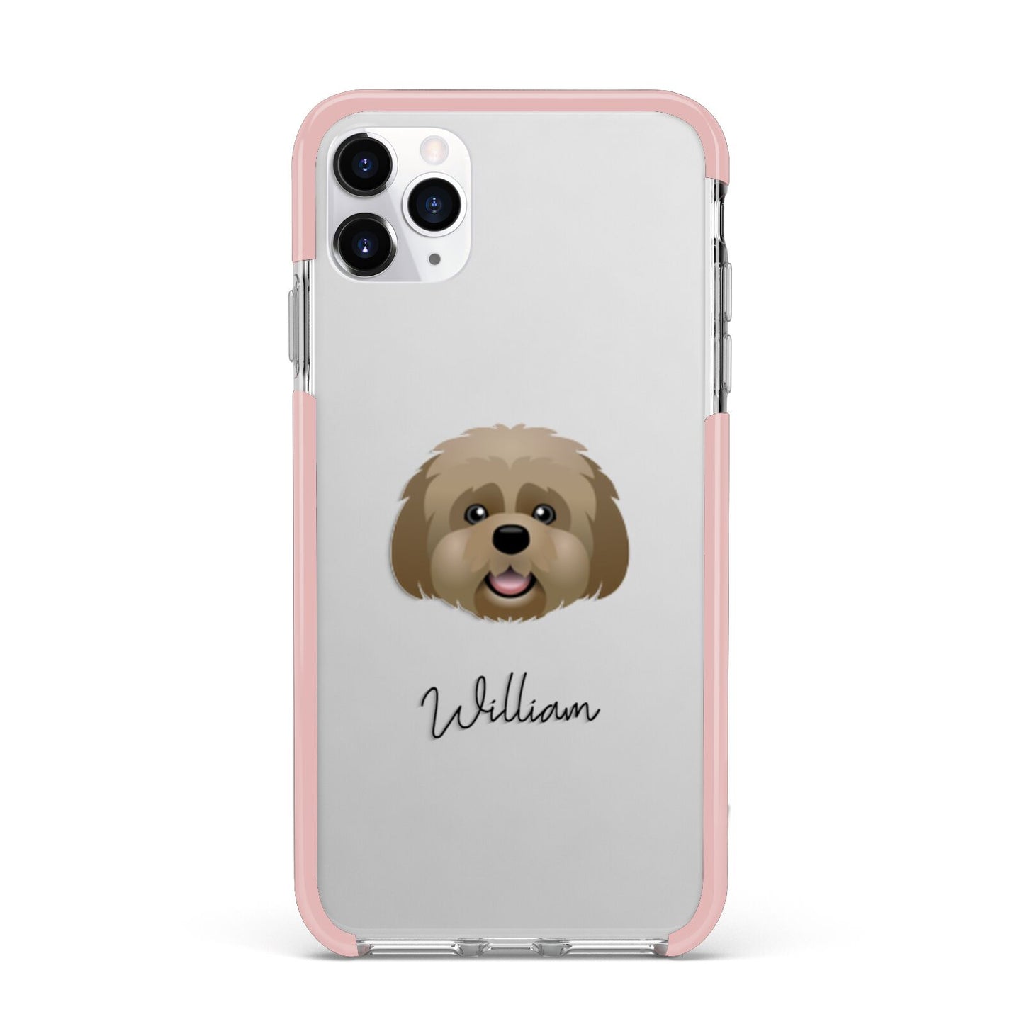 Lhatese Personalised iPhone 11 Pro Max Impact Pink Edge Case