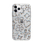 Liquid Chrome Doodles Apple iPhone 11 Pro in Silver with Bumper Case