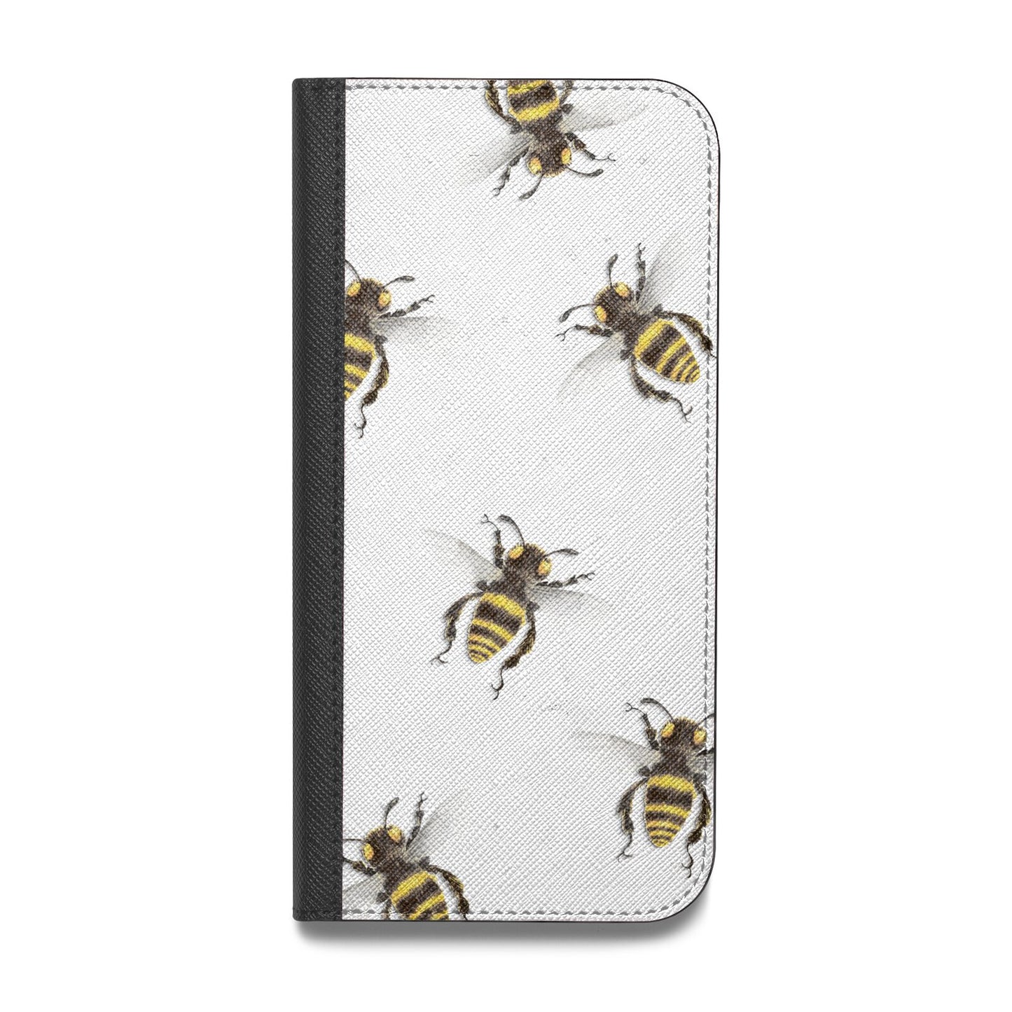 Little Watercolour Bees Vegan Leather Flip Samsung Case