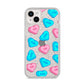 Love Heart Sweets with Names iPhone 14 Plus Glitter Tough Case Starlight
