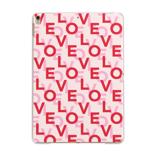 Love Valentine Apple iPad Gold Case