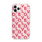 Love Valentine Apple iPhone 11 Pro in Silver with Bumper Case