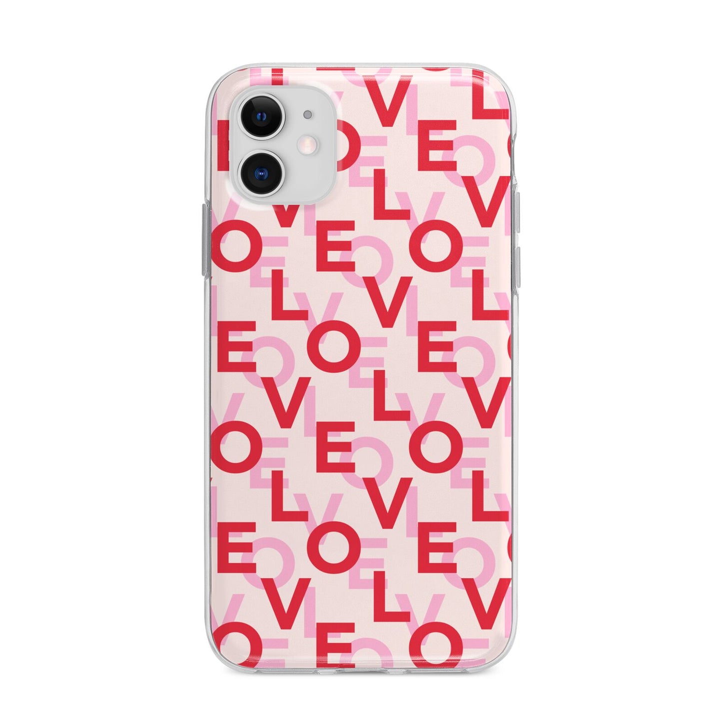 Love Valentine Apple iPhone 11 in White with Bumper Case