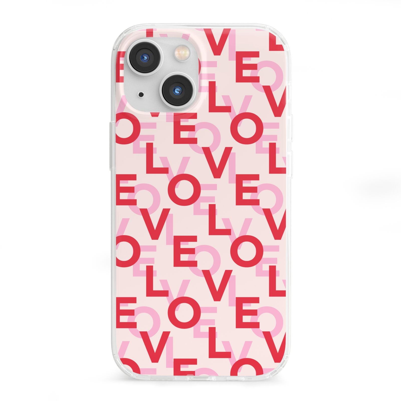 Love Valentine iPhone 13 Mini Clear Bumper Case