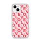 Love Valentine iPhone 14 Clear Tough Case Starlight