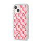 Love Valentine iPhone 14 Glitter Tough Case Starlight Angled Image