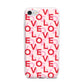 Love Valentine iPhone 7 Bumper Case on Silver iPhone
