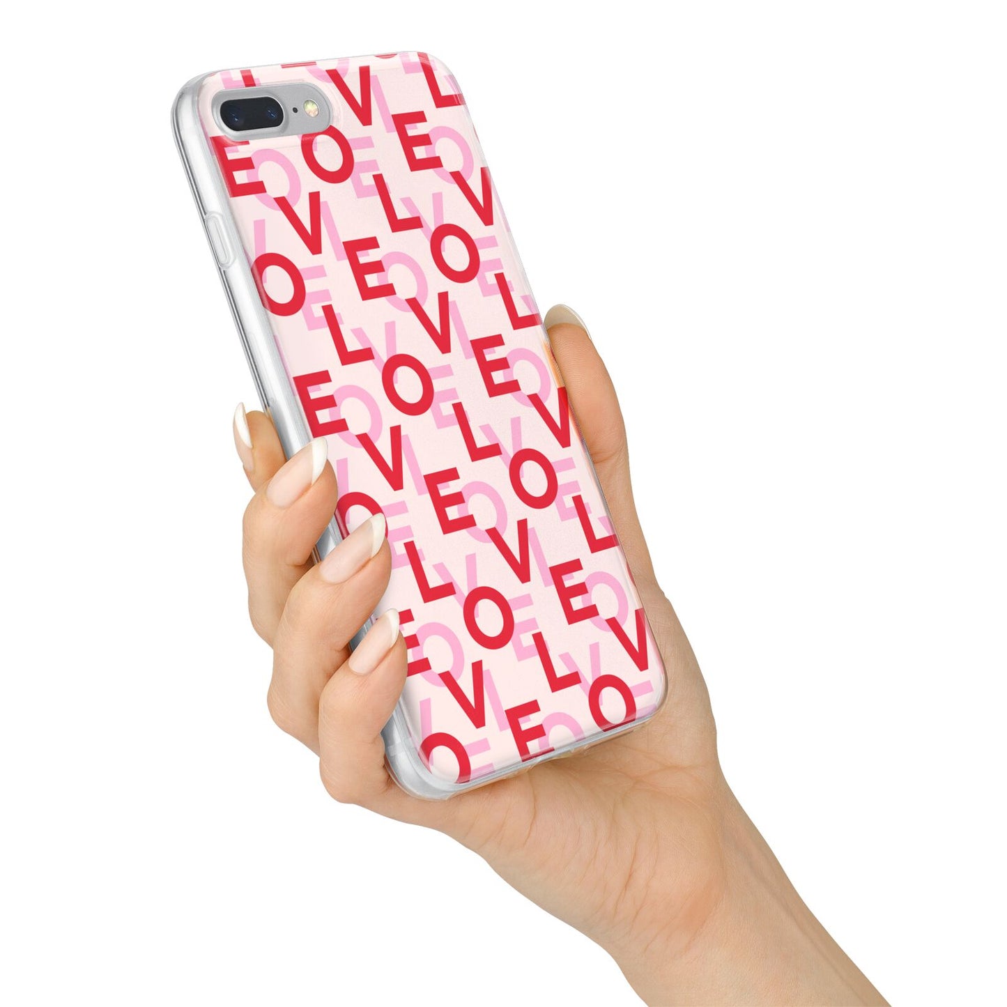 Love Valentine iPhone 7 Plus Bumper Case on Silver iPhone Alternative Image