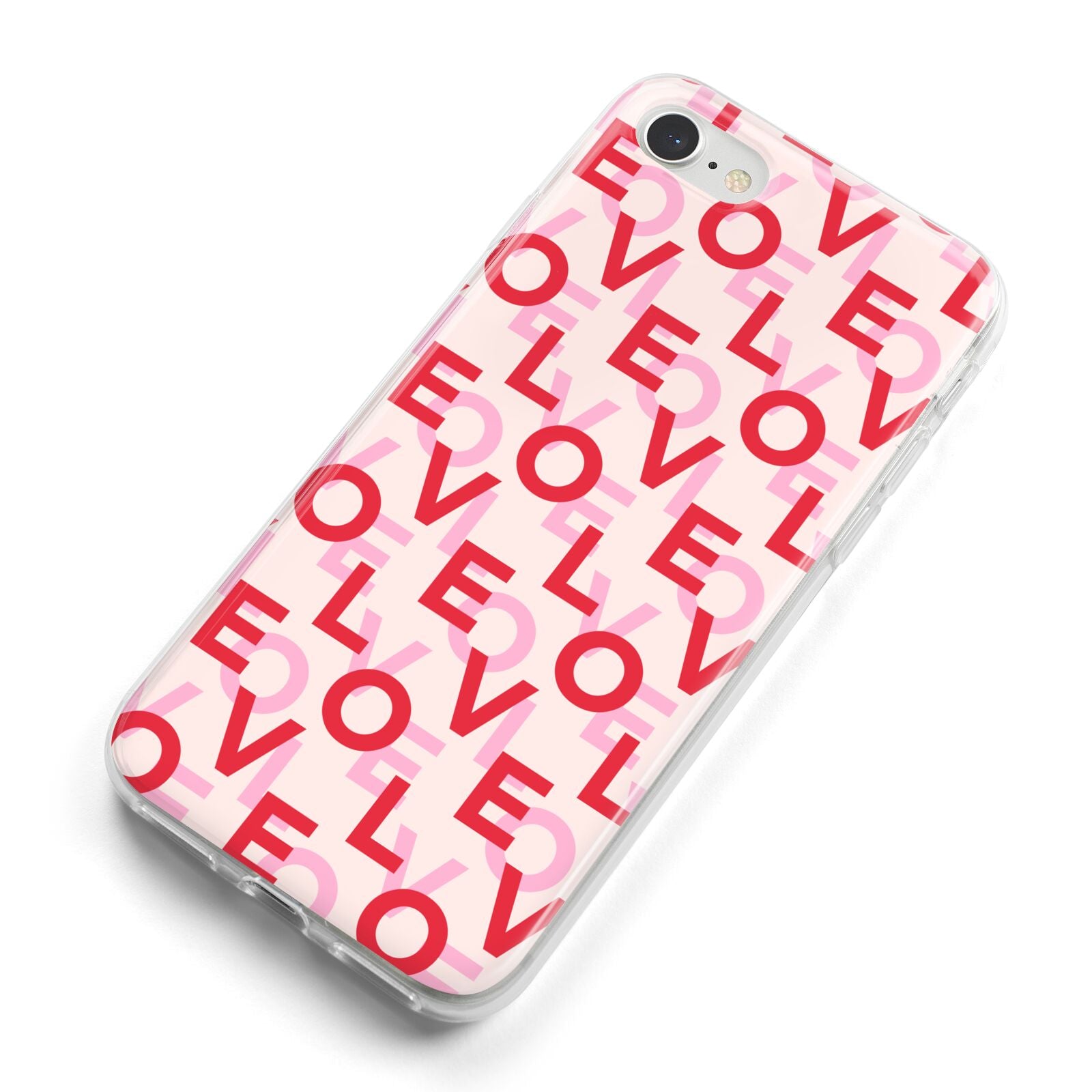 Love Valentine iPhone 8 Bumper Case on Silver iPhone Alternative Image