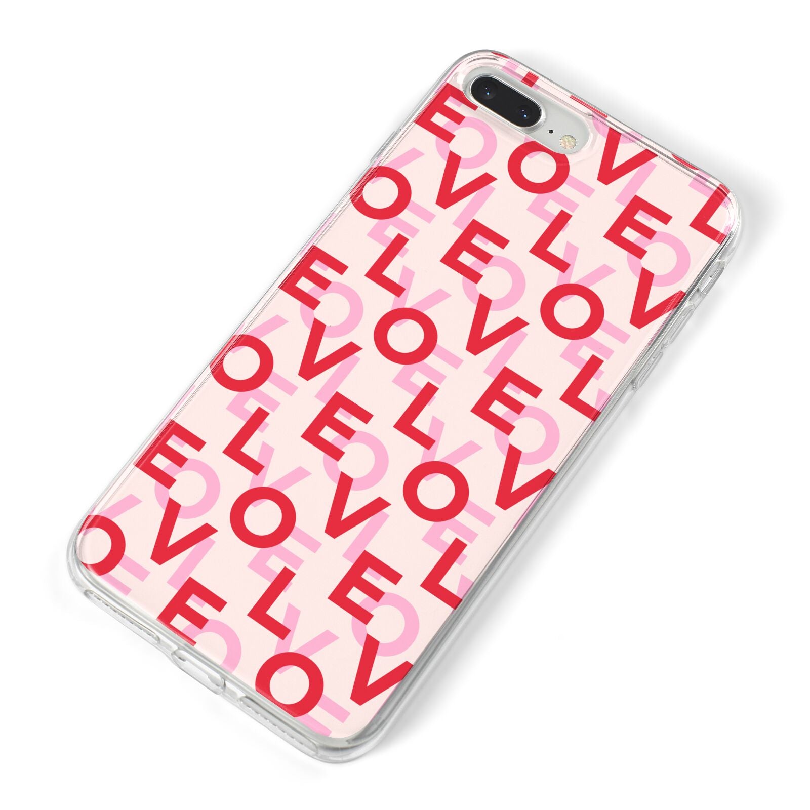 Love Valentine iPhone 8 Plus Bumper Case on Silver iPhone Alternative Image