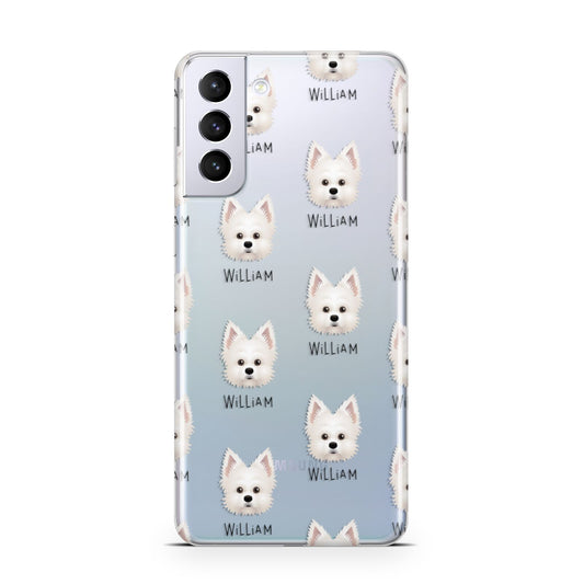Maltipom Icon with Name Samsung S21 Plus Phone Case