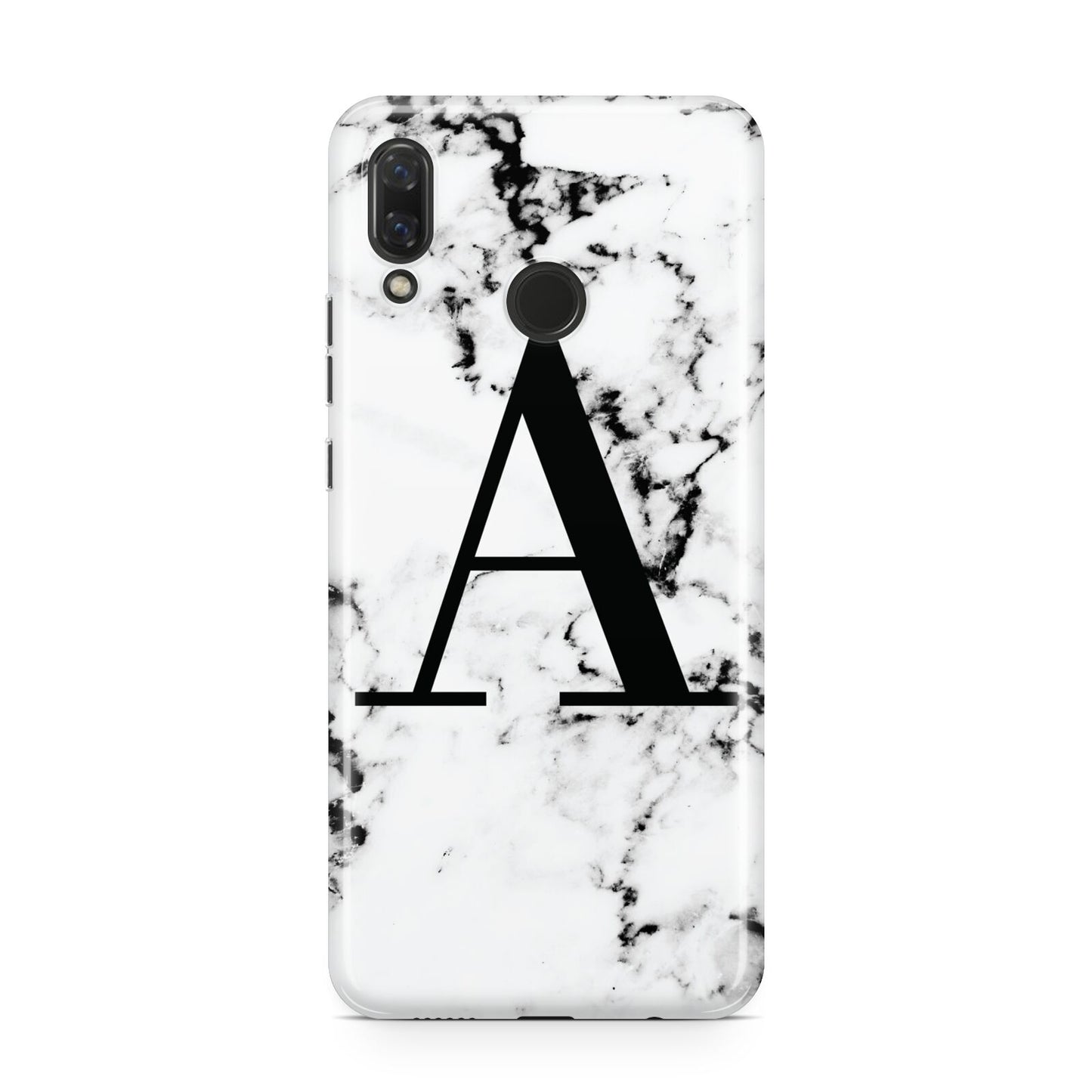 Marble Black Initial Personalised Huawei Nova 3 Phone Case