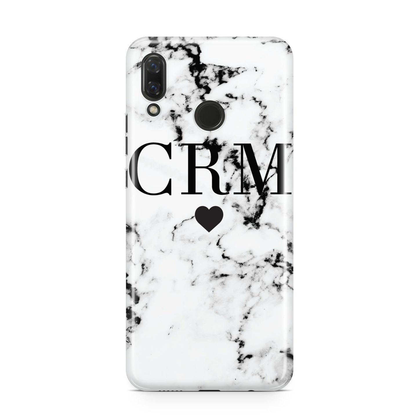 Marble Heart Personalised Initials Huawei Nova 3 Phone Case
