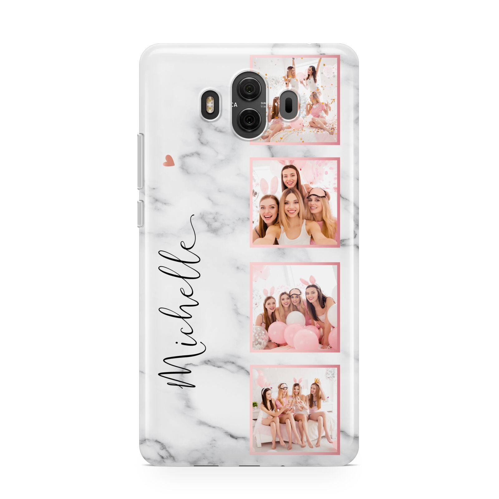 Marble Photo Strip Personalised Huawei Mate 10 Protective Phone Case