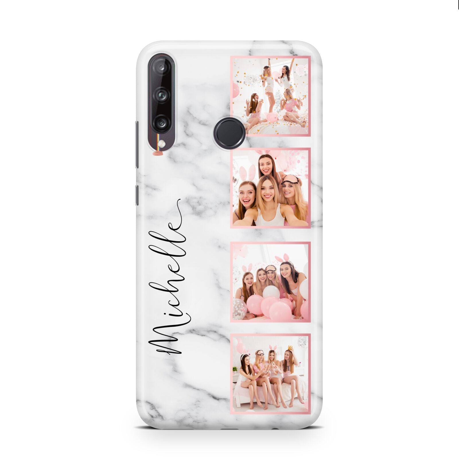 Marble Photo Strip Personalised Huawei P40 Lite E Phone Case