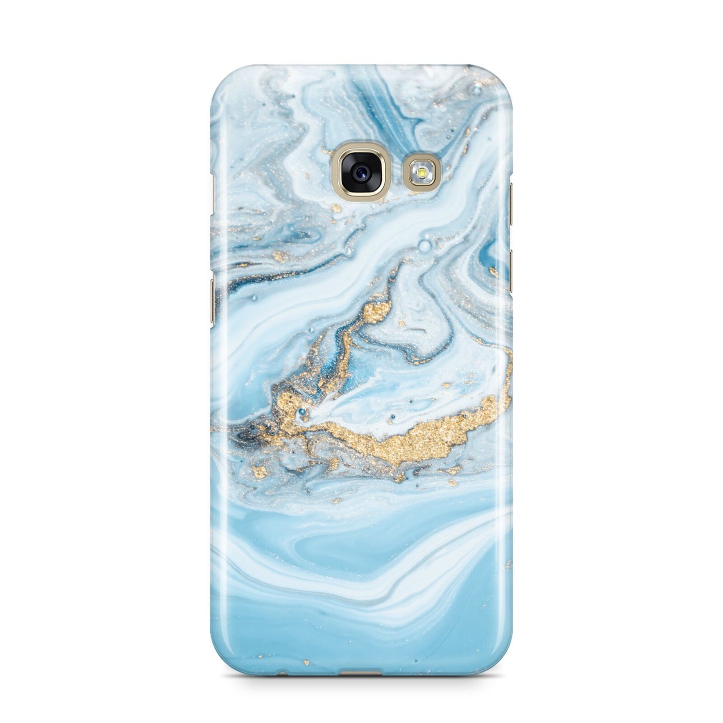 Marble Samsung Galaxy A3 2017 Case on gold phone