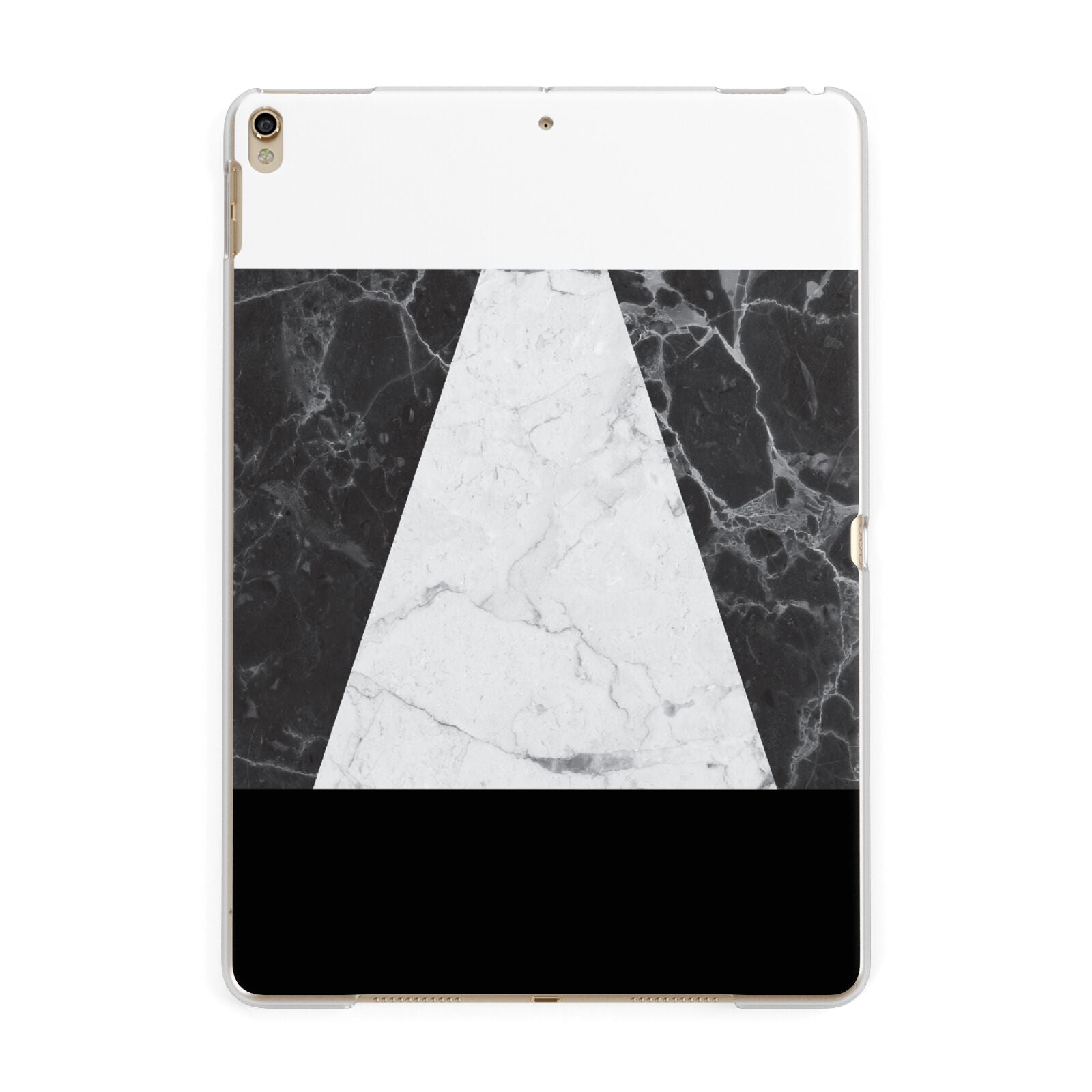 Marble White Black Apple iPad Case Dyefor - Main Image
