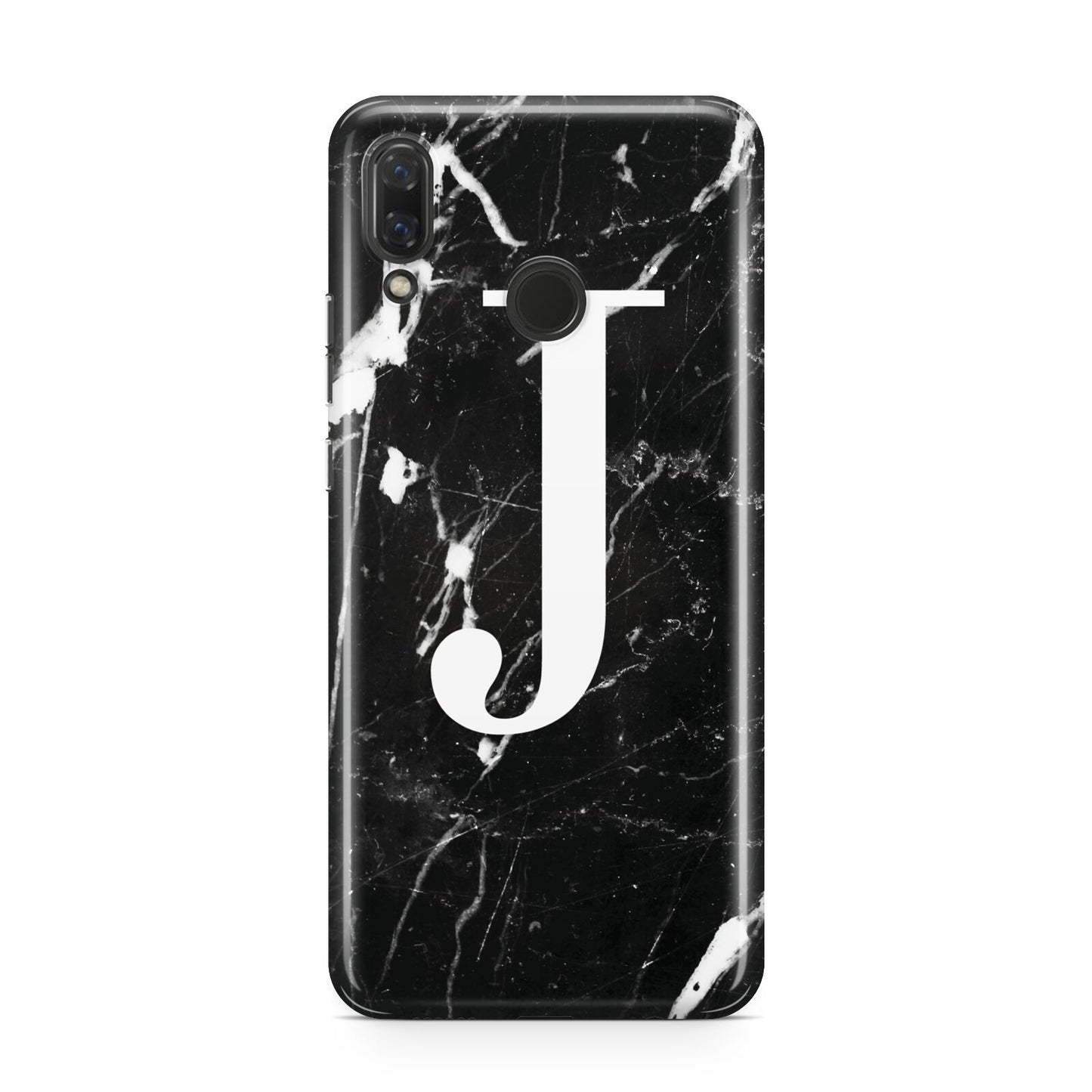 Marble White Initial Personalised Huawei Nova 3 Phone Case