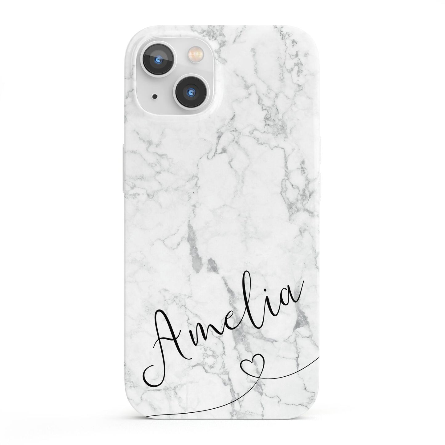 Marble with Custom Name iPhone 13 Full Wrap 3D Snap Case
