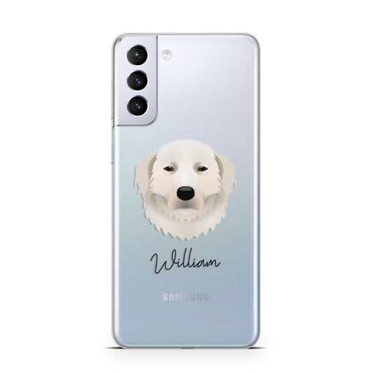 Maremma Sheepdog Personalised Samsung S21 Plus Phone Case
