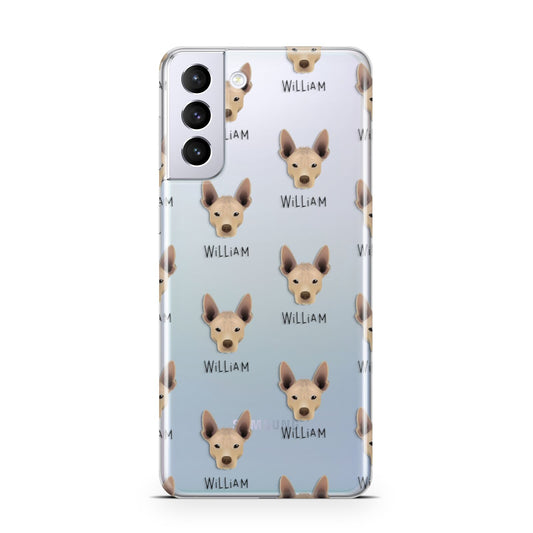 Mexican Hairless Icon with Name Samsung S21 Plus Phone Case