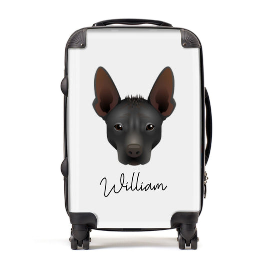 Mexican Hairless Personalised Suitcase