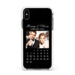 Milestone Date Personalised Photo Apple iPhone Xs Max Impact Case White Edge on Black Phone
