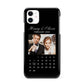 Milestone Date Personalised Photo iPhone 11 3D Snap Case