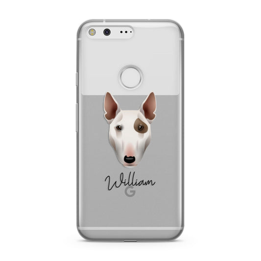Miniature Bull Terrier Personalised Google Pixel Case
