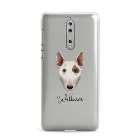 Miniature Bull Terrier Personalised Nokia Case
