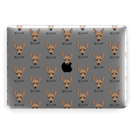 Miniature Pinscher Icon with Name Apple MacBook Case