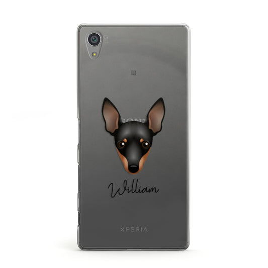 Miniature Pinscher Personalised Sony Xperia Case