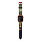 Mona Lisa By Da Vinci Apple Watch Strap Size 38mm with Red Hardware