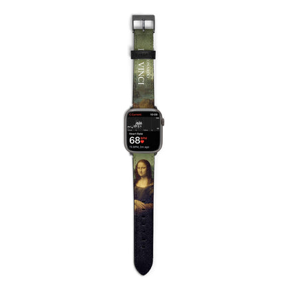 Mona Lisa By Da Vinci Apple Watch Strap Size 38mm with Space Grey Hardware