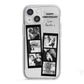 Monochrome Anniversary Photo Strip with Name iPhone 13 Mini TPU Impact Case with White Edges